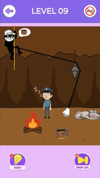 Cat Burglar: Brain Test Puzzle 1.0.17 Screenshot