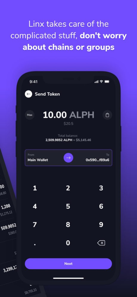Linx Wallet 1.5.1 Screenshot