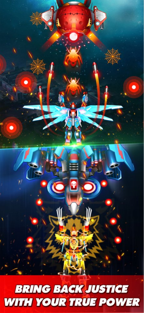 Thunder Fighter Superhero Game 12.4 Screenshot