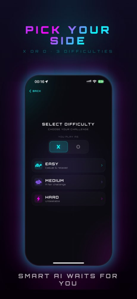 Tic Tac Toe Neon Glow: XO 3.1.1 Screenshot
