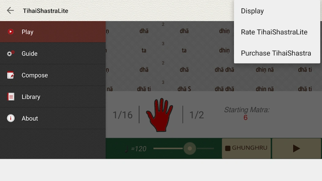 Tihai Shastra Lite  Screenshot