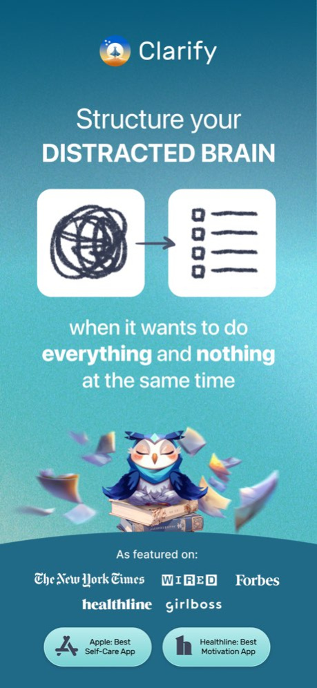 Clarify: Focus & Task Manager 24.0.1 Screenshot