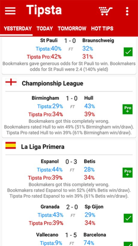 Tipsta Football  Screenshot