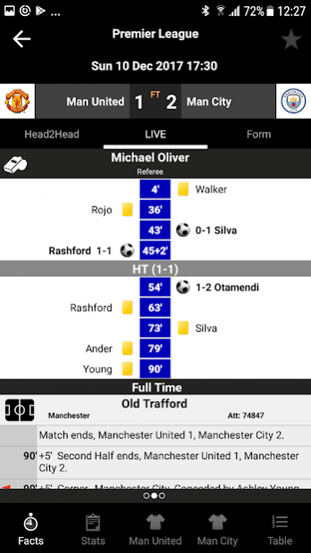 TLS Soccer -- Premier Live Opta Stats 2019/2020 2.15 Screenshot