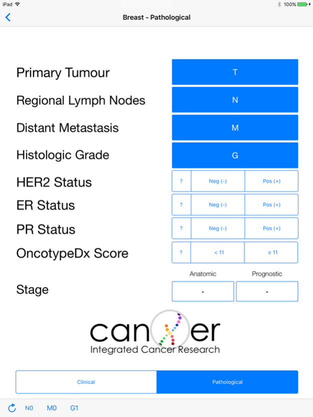 TNM Cancer Staging Calculator 16 Screenshot