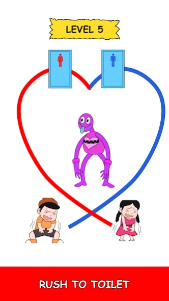 Toilet Rush: Draw to Toilet 1.6.7 Screenshot