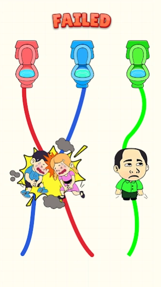 Toilet Rush Race: Draw to Pee 1.0.6 Screenshot