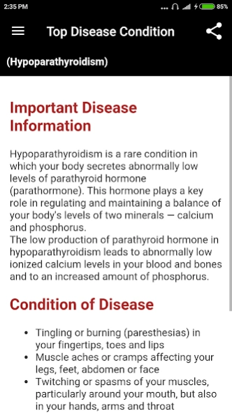 Disease Dictionary 2.1.2 Screenshot