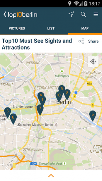 Top10 Berlin - Location Guide 1.0.17 Screenshot
