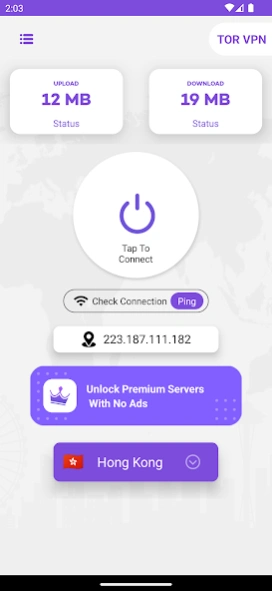 TOR VPN : Unlimited & Safe 1.0.5 Screenshot