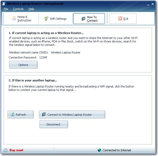 TOSHIBA Wireless Laptop Router 8.2 Screenshot