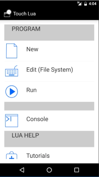 Touch Lua 1.2.5 Screenshot