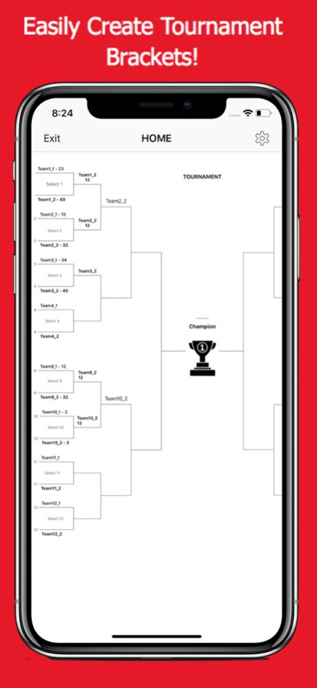Tournament Bracket Maker Pro  Screenshot