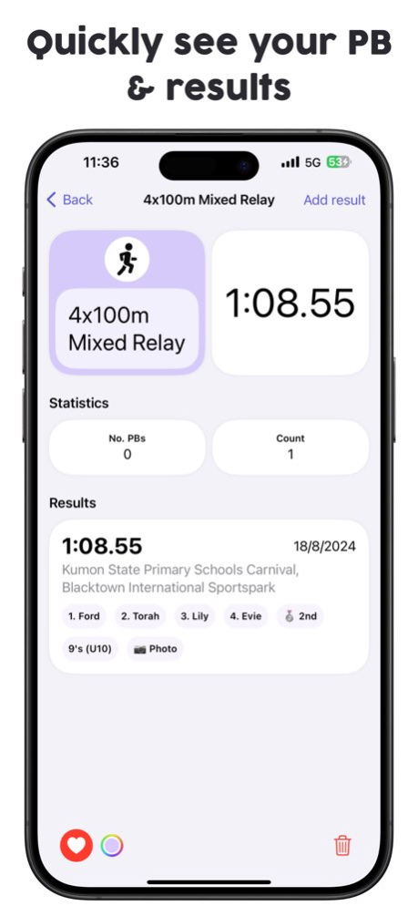 Track and Field Personal Best 1.2.4 Screenshot