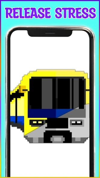 Trains Pixel Art Coloring Book 4.5 Screenshot