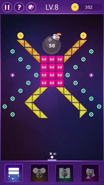 Tricky Bounce - Brick Breaker 1.222 Screenshot