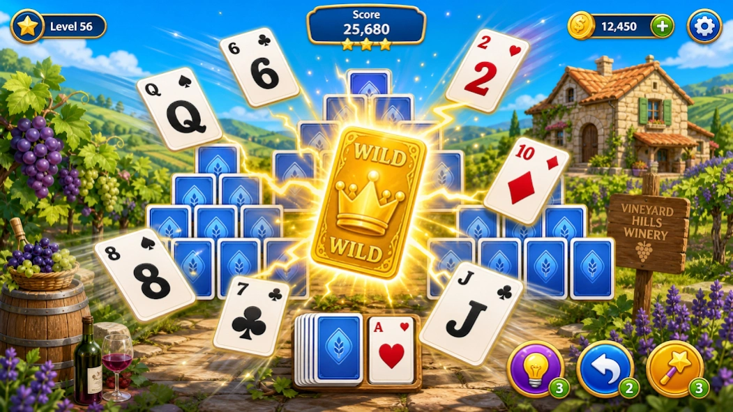 TriPeaks Solitaire Treasure 2.0.47 Screenshot