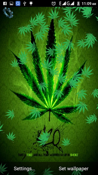 Weed Marijuana Leaves Wallpape 1.5 Screenshot