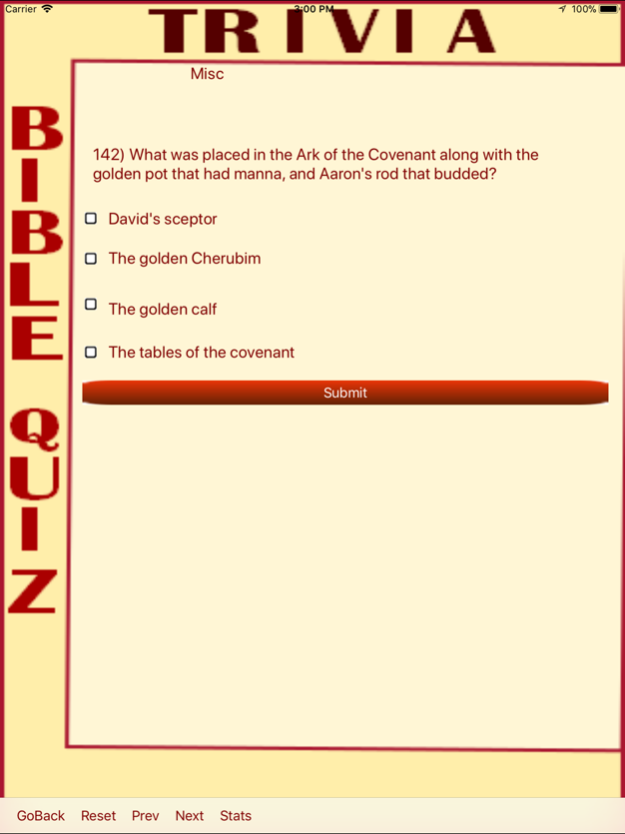 Trivia Bible Quiz 34.0 Screenshot