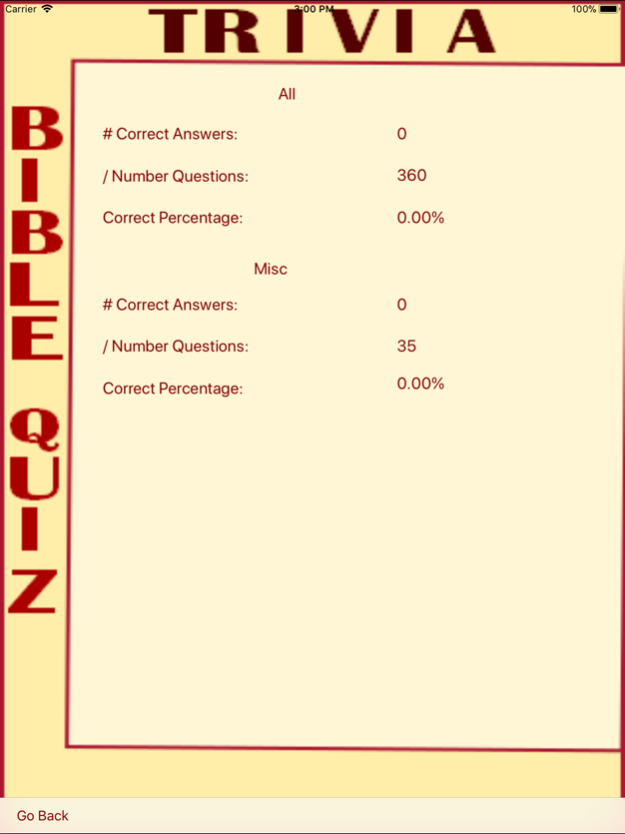 Trivia Bible Quiz 34.0 Screenshot