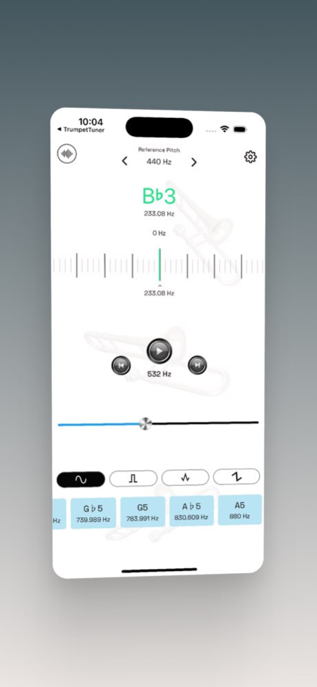 Trombone Tuner: Tone Generator 1.0.4 Screenshot