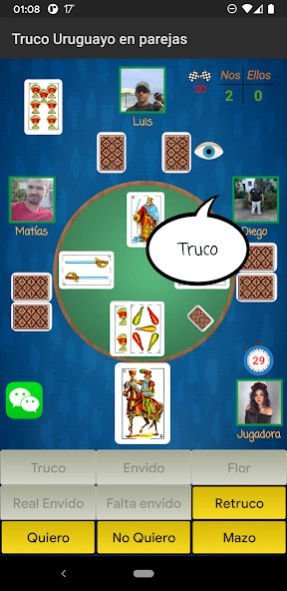 Truco Uruguayo Online 10.2 Screenshot