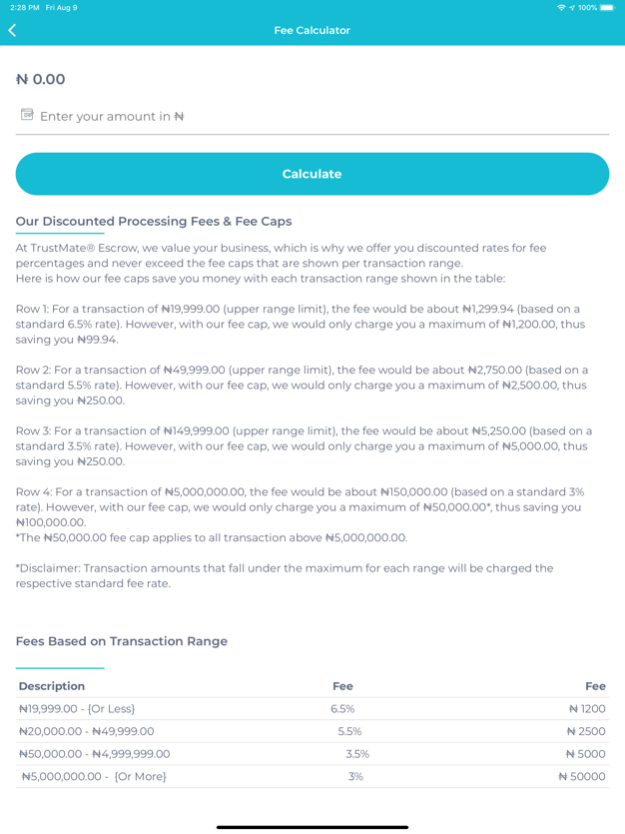 TrustMate® Escrow 1.0.3 Screenshot