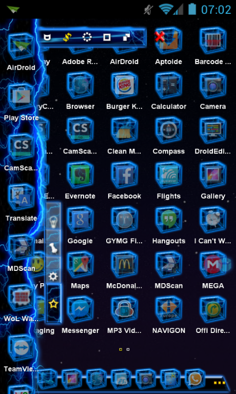 TSF Shell Theme Blue Th HD 2.3.1 Screenshot