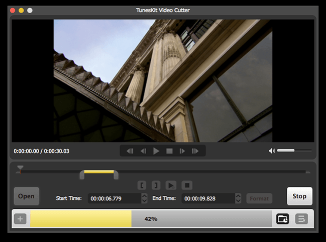 TunesKit Video Cutter for Mac 3.0.0 Screenshot