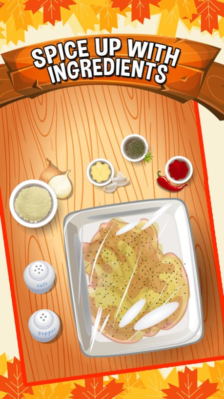 Turkey - Thanksgiving Baby Chef Girls & Teens  Screenshot