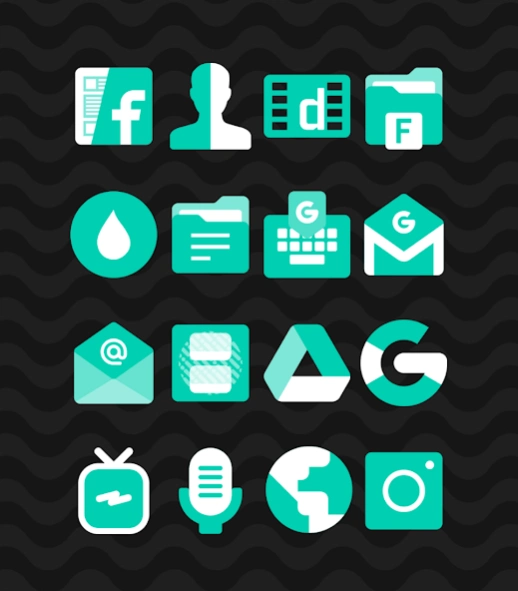 Turqoise - Icon Pack  Screenshot