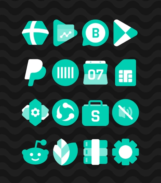 Turqoise - Icon Pack  Screenshot