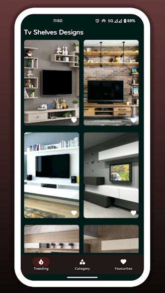 TV Shelves Design  Screenshot