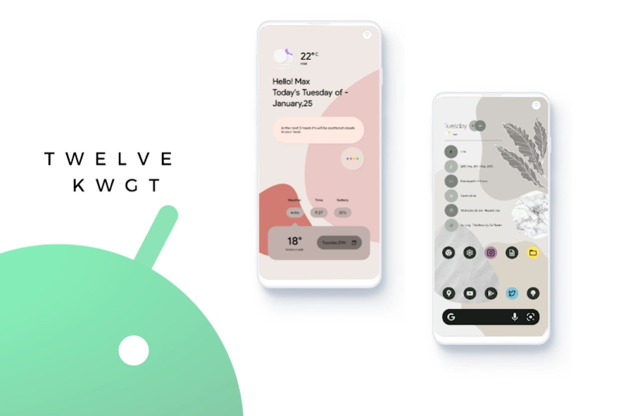 android 14 kwgt  Screenshot