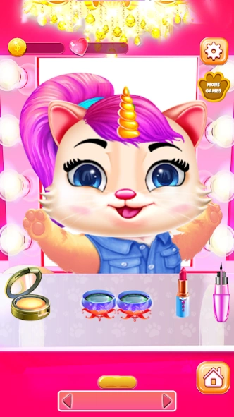 Baby Cat Hair Salon - Pet Game 1.6 Screenshot