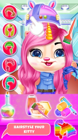 Baby Cat Hair Salon - Pet Game 1.6 Screenshot