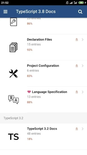 TypeScript 3.8 Docs  Screenshot
