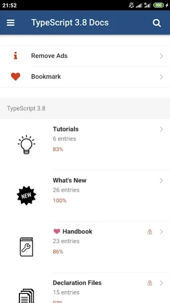 TypeScript 3.8 Docs  Screenshot