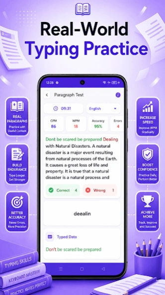 Typing Tester : Typing Speed 1.21 Screenshot