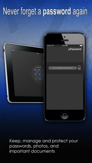 u.Password Pro: password manager and safe wallet with a dot lock data vault to keep your records secured, protect and hide login information, personal accounts, secret notes and memos, private picture files and docs 1.3.1 Screenshot