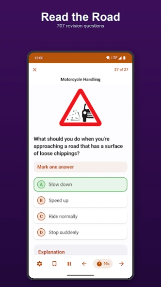 UK Motorcycle Theory Test  Screenshot