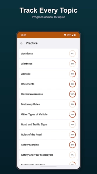 UK Motorcycle Theory Test  Screenshot