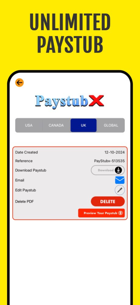 UK Paystub: Paycheck maker AI 1.0.14 Screenshot