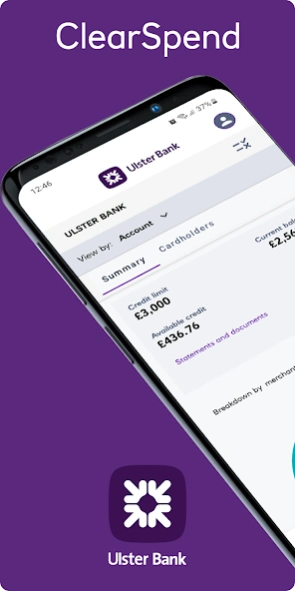 Ulster Bank NI ClearSpend  Screenshot