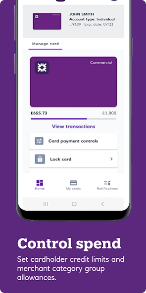 Ulster Bank NI ClearSpend  Screenshot