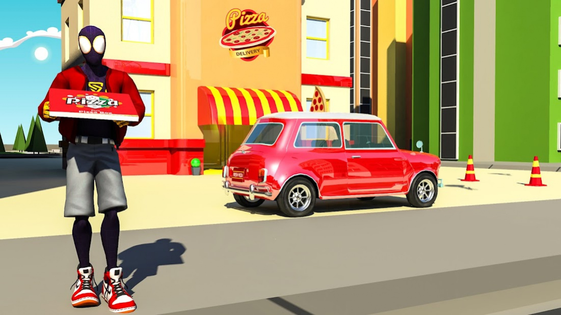 Ultimate Flying Spider Hero Pizza Delivery 1.1 Screenshot