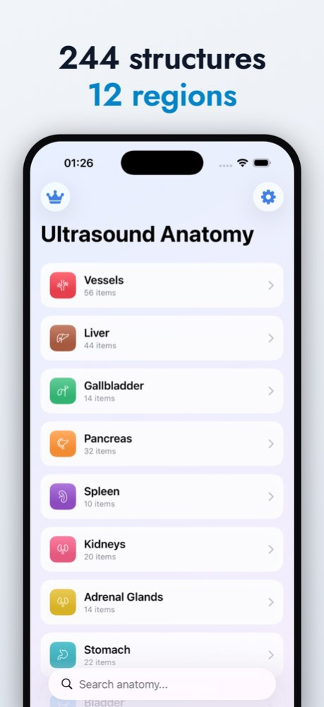 Ultrasound Anatomy Atlas 1.1 Screenshot
