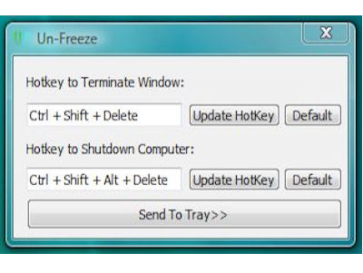 UnFreeze 1.4 Screenshot