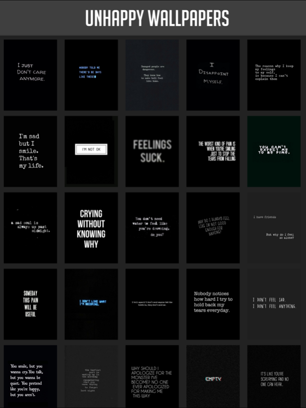 Unhappy Wallpapers 1.3 Screenshot