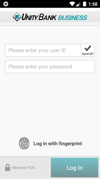 Unity Bank Business Mobile  Screenshot
